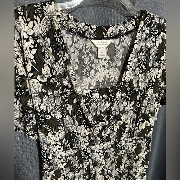 CJ Banks Floral Dress Plus Size - Picture 4 of 7